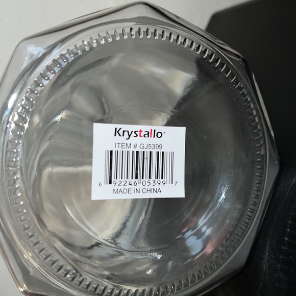 New Krystallo Glass Jar Slanted Latched 1 Liter-34 oz (A) - Picture 10 of 11